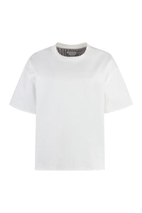 T-shirt girocollo in cotone